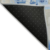 Piper Looms Chantille Geometric ACN855 Sky Machine Washable Area Rug Backing Image