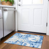 Piper Looms Chantille Geometric ACN855 Sky Machine Washable Area Rug Scatter Lifestyle Image Feature