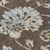 Piper Looms Chantille Floral ACN856 Chocolate Machine Washable Area Rug Swatch Image