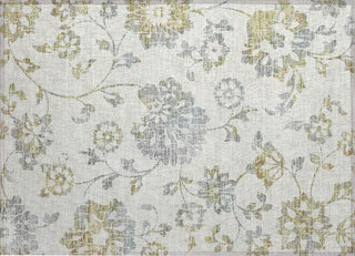 Piper Looms Chantille Floral ACN856 Ivory Machine Washable Area Rug Scatter Main Image