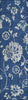 Piper Looms Chantille Floral ACN856 Navy Machine Washable Area Rug Runner Main Image