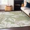 Piper Looms Chantille Floral ACN857 Aloe Machine Washable Area Rug Lifestyle Image Feature