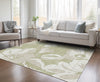 Piper Looms Chantille Floral ACN857 Aloe Machine Washable Area Rug Lifestyle Image Feature