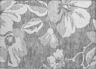 Piper Looms Chantille Floral ACN857 Gray Machine Washable Area Rug Scatter Main Image