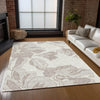 Piper Looms Chantille Floral ACN857 Ivory Machine Washable Area Rug Lifestyle Image Feature
