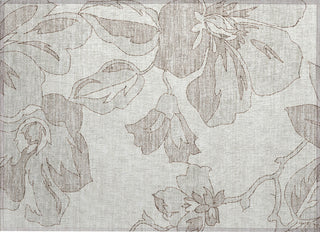 Piper Looms Chantille Floral ACN857 Ivory Machine Washable Area Rug Scatter Main Image