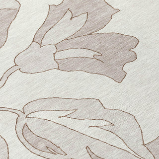 Piper Looms Chantille Floral ACN857 Ivory Machine Washable Area Rug Swatch Image