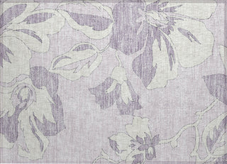 Piper Looms Chantille Floral ACN857 Lavender Machine Washable Area Rug Scatter Main Image