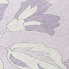 Piper Looms Chantille Floral ACN857 Lavender Machine Washable Area Rug Swatch Image