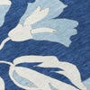 Piper Looms Chantille Floral ACN857 Navy Machine Washable Area Rug Swatch Image
