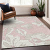 Piper Looms Chantille Floral ACN857 Pink Machine Washable Area Rug Lifestyle Image Feature