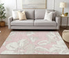 Piper Looms Chantille Floral ACN857 Pink Machine Washable Area Rug Lifestyle Image Feature