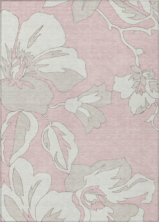 Piper Looms Chantille Floral ACN857 Pink Machine Washable Area Rug main image