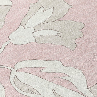 Piper Looms Chantille Floral ACN857 Pink Machine Washable Area Rug Swatch Image