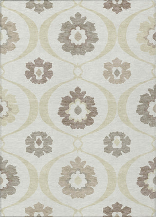 Piper Looms Chantille Medallions ACN858 Ivory Machine Washable Area Rug main image