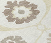 Piper Looms Chantille Medallions ACN858 Ivory Machine Washable Area Rug Swatch Image
