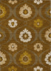 Piper Looms Chantille Medallions ACN858 Mocha Machine Washable Area Rug main image