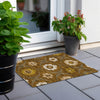 Piper Looms Chantille Medallions ACN858 Mocha Machine Washable Area Rug Scatter Outdoor Lifestyle Image Feature