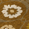 Piper Looms Chantille Medallions ACN858 Mocha Machine Washable Area Rug Swatch Image