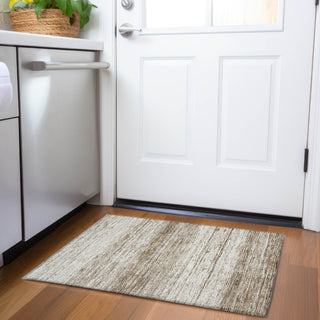 Piper Looms Chantille Stripes ACN859 Brown Machine Washable Area Rug Scatter Lifestyle Image Feature