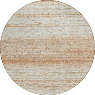 Piper Looms Chantille Stripes ACN859 Copper Machine Washable Area Rug Round Main Image