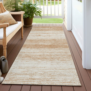 Piper Looms Chantille Stripes ACN859 Copper Machine Washable Area Rug Runner Outdoor Lifestyle Image Feature