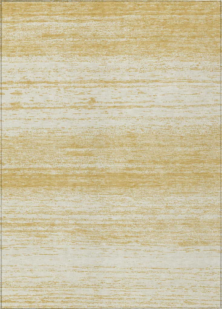 Piper Looms Chantille Stripes ACN859 Gold Machine Washable Area Rug main image