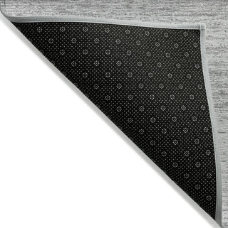 Piper Looms Chantille Stripes ACN859 Gray Machine Washable Area Rug Backing Image