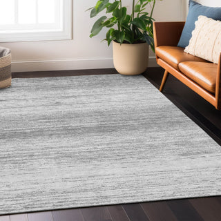 Piper Looms Chantille Stripes ACN859 Gray Machine Washable Area Rug Lifestyle Image Feature