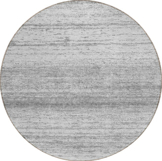 Piper Looms Chantille Stripes ACN859 Gray Machine Washable Area Rug Round Main Image