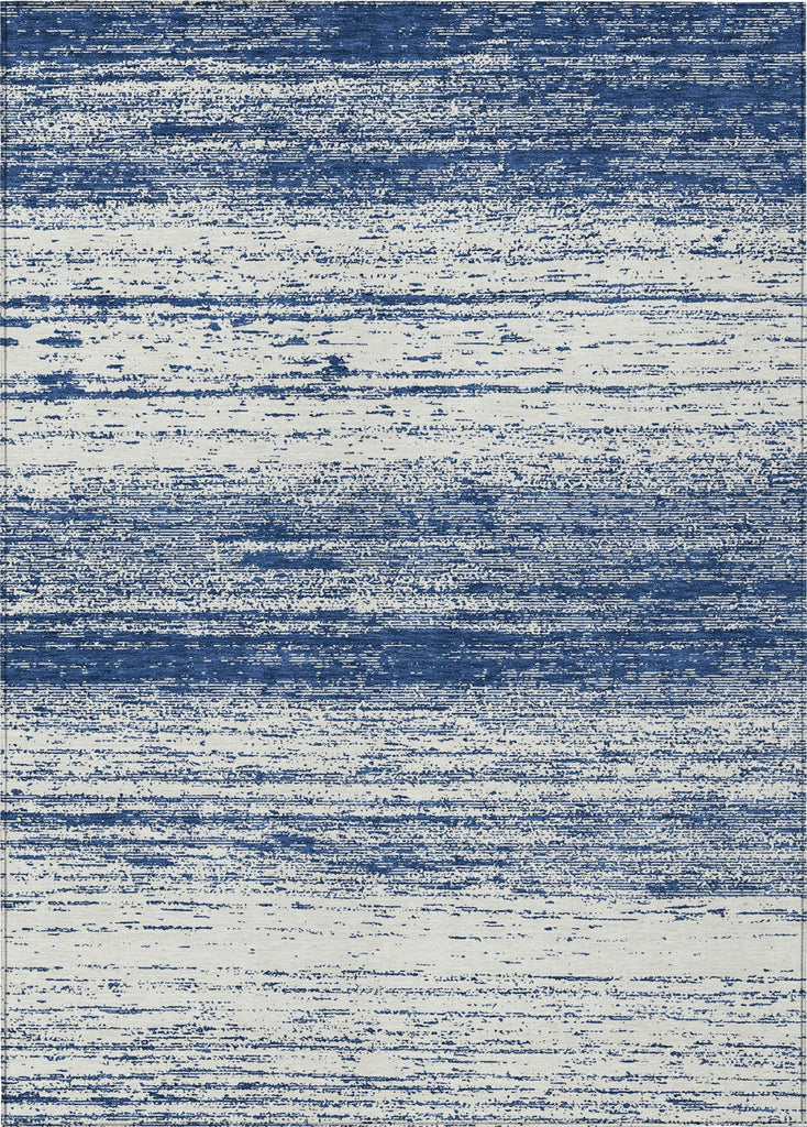 Piper Looms Chantille Stripes ACN859 Navy Machine Washable Area Rug main image