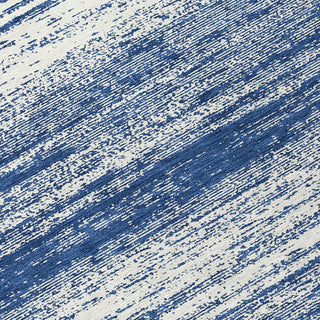 Piper Looms Chantille Stripes ACN859 Navy Machine Washable Area Rug Swatch Image