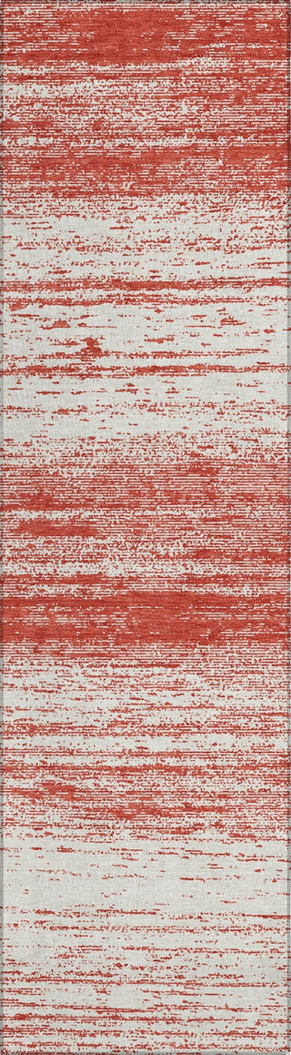 Piper Looms Chantille Stripes ACN859 Red Machine Washable Area Rug Runner Main Image