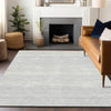 Piper Looms Chantille Stripes ACN859 Silver Machine Washable Area Rug Lifestyle Image Feature