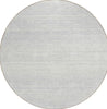 Piper Looms Chantille Stripes ACN859 Silver Machine Washable Area Rug Round Main Image