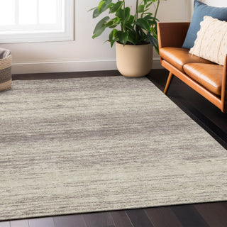 Piper Looms Chantille Stripes ACN859 Taupe Machine Washable Area Rug Lifestyle Image Feature
