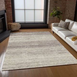 Piper Looms Chantille Stripes ACN859 Taupe Machine Washable Area Rug Lifestyle Image Feature