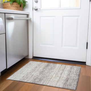 Piper Looms Chantille Stripes ACN859 Taupe Machine Washable Area Rug Scatter Lifestyle Image Feature