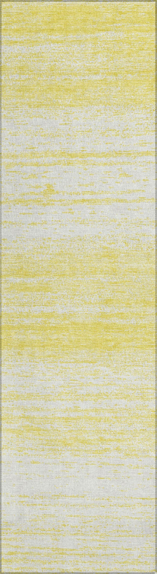 Piper Looms Chantille Stripes ACN859 Yellow Machine Washable Area Rug Runner Main Image