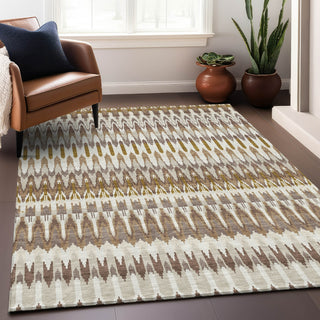 Piper Looms Chantille Southwest ACN860 Brown Machine Washable Area Rug Lifestyle Image Feature
