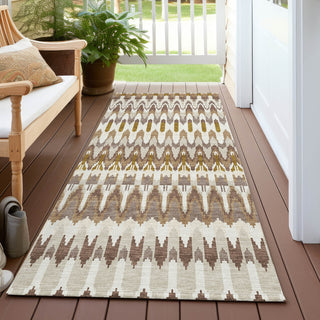 Piper Looms Chantille Southwest ACN860 Brown Machine Washable Area Rug Runner Outdoor Lifestyle Image Feature