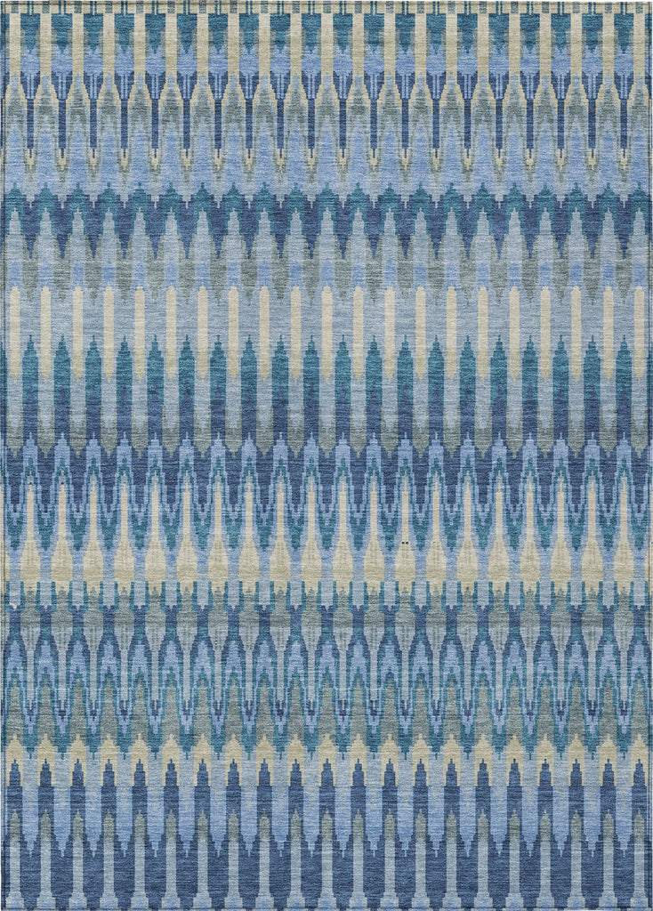 Piper Looms Chantille Southwest ACN860 Denim Machine Washable Area Rug main image