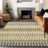 Piper Looms Chantille Southwest ACN860 Gold Machine Washable Area Rug Lifestyle Image Feature