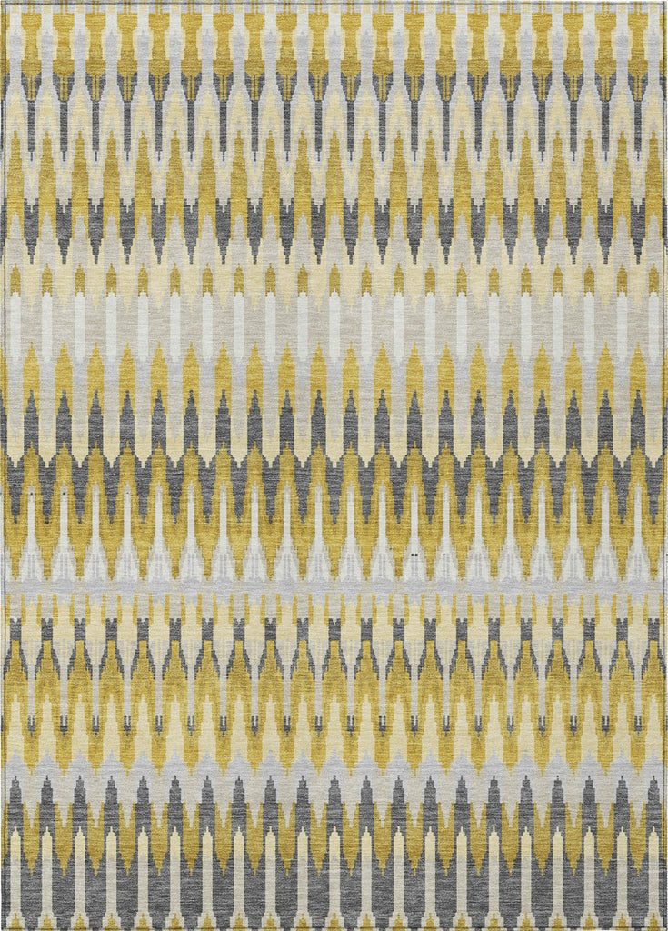 Piper Looms Chantille Southwest ACN860 Gold Machine Washable Area Rug main image