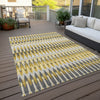 Piper Looms Chantille Southwest ACN860 Gold Machine Washable Area Rug Outdoor Lifestyle Image Feature