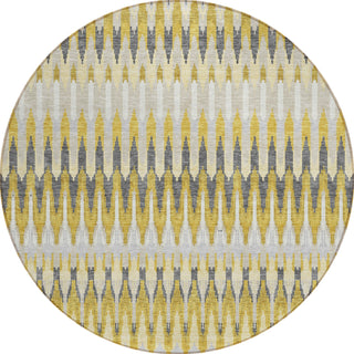 Piper Looms Chantille Southwest ACN860 Gold Machine Washable Area Rug Round Main Image