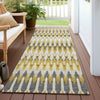 Piper Looms Chantille Southwest ACN860 Gold Machine Washable Area Rug Runner Outdoor Lifestyle Image Feature