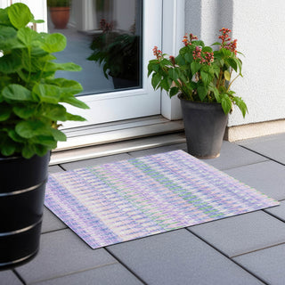 Piper Looms Chantille Southwest ACN860 Lavender Machine Washable Area Rug Scatter Outdoor Lifestyle Image Feature