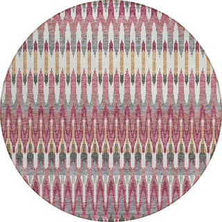 Piper Looms Chantille Southwest ACN860 Mauve Machine Washable Area Rug Round Main Image