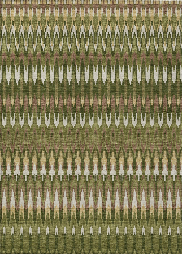 Piper Looms Chantille Southwest ACN860 Olive Machine Washable Area Rug main image